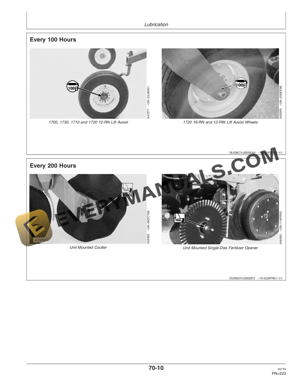John Deere 1700 1710 1720 1730 Integral Planter Operator Manual OMA84607 3