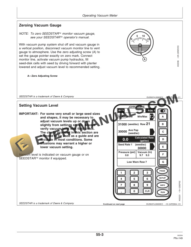 John Deere 1700 and 1730 Integral Planter Operator Manual OMA79776 2