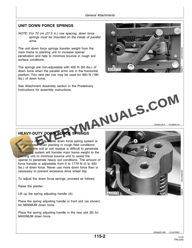 John Deere 1700 and 1730 MaxEmerge Plus Integral Planter Operator Manual OMA62499 3