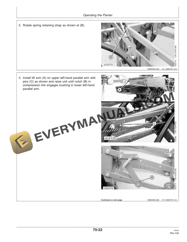 John Deere 1700 and 1730 MaxEmerge Plus Integral Planter Operator Manual OMA64742 2