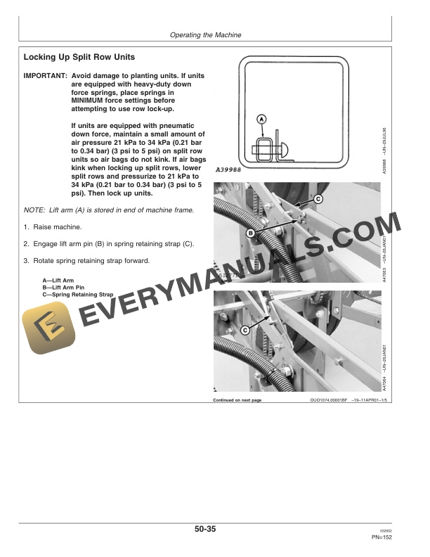 John Deere 1700 and 1730 MaxEmerge Plus Integral Planter Operator Manual OMA72764 2