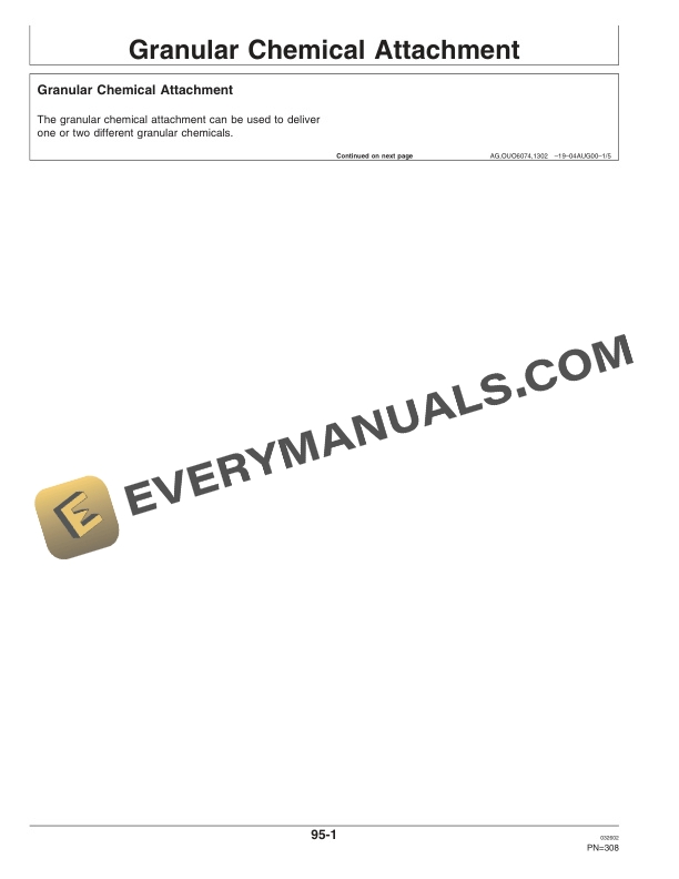 John Deere 1700 and 1730 MaxEmerge Plus Integral Planter Operator Manual OMA72764 3