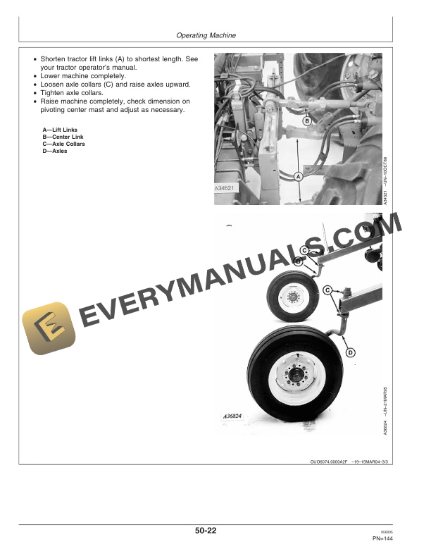 John Deere 1710 Vertical Fold and 1720 Stack Fold Integral Planter Operator Manual OMA82867 2