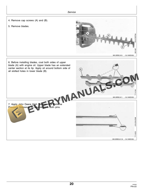 John Deere 172 Hedge Clipper Operator Manual OMM95306 3