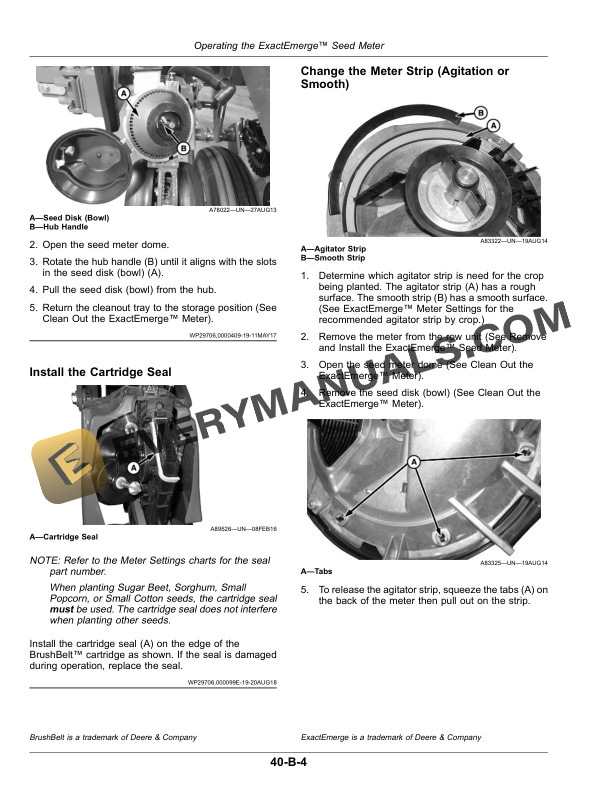 John Deere 1725NT ExactEmerge and MaxEmerge 5E Planter Operator Manual OMA120365 4 John Deere 1725NT ExactEmerge and MaxEmerge 5e Planter Operator Manual OMA120365-2