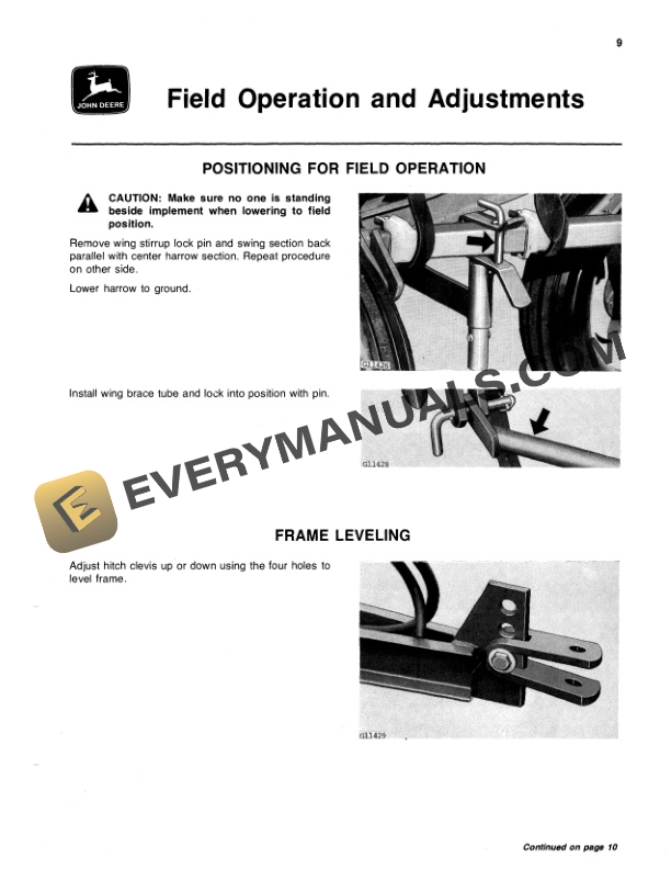 John Deere 1740 SPRING TOOTH HARROWS Operator Manual OMGA11458 2