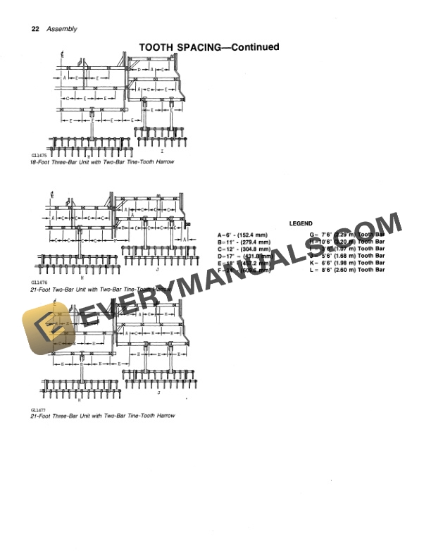 John Deere 1740 SPRING TOOTH HARROWS Operator Manual OMGA11458 3