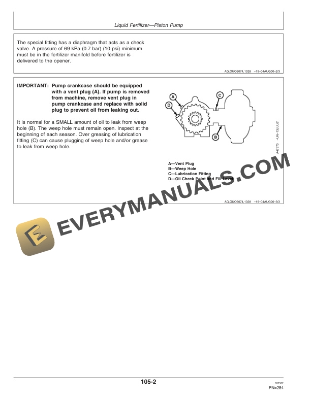 John Deere 1770 Front Fold Drawn Cons. 12 RN Planter Operator Manual OMA72770 3