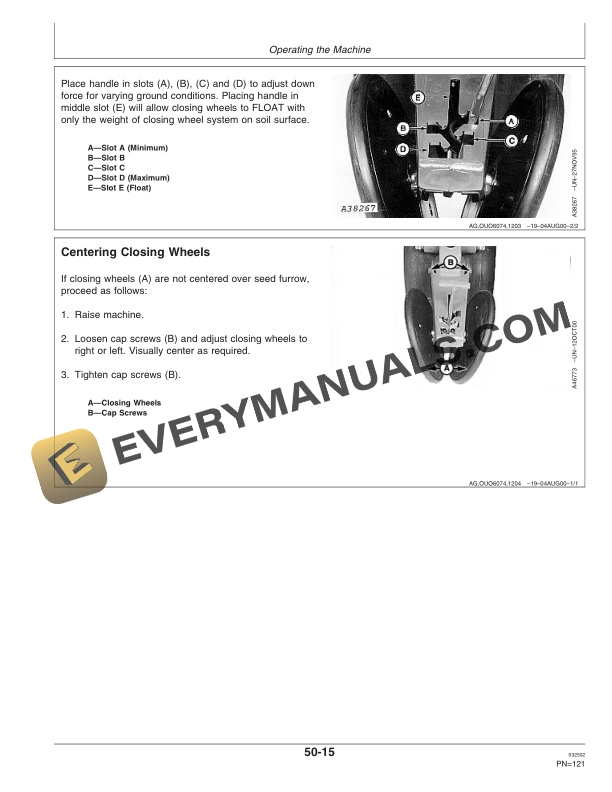 John Deere 1770 Front Fold MaxEmerge Plus Drawn Cons. 24 Row Planter Operator Manual OMA72771 2
