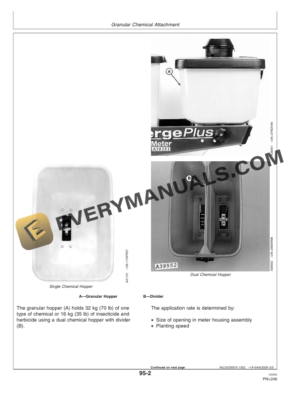 John Deere 1770 Front Fold MaxEmerge Plus Drawn Cons. 24 Row Planter Operator Manual OMA72771 3