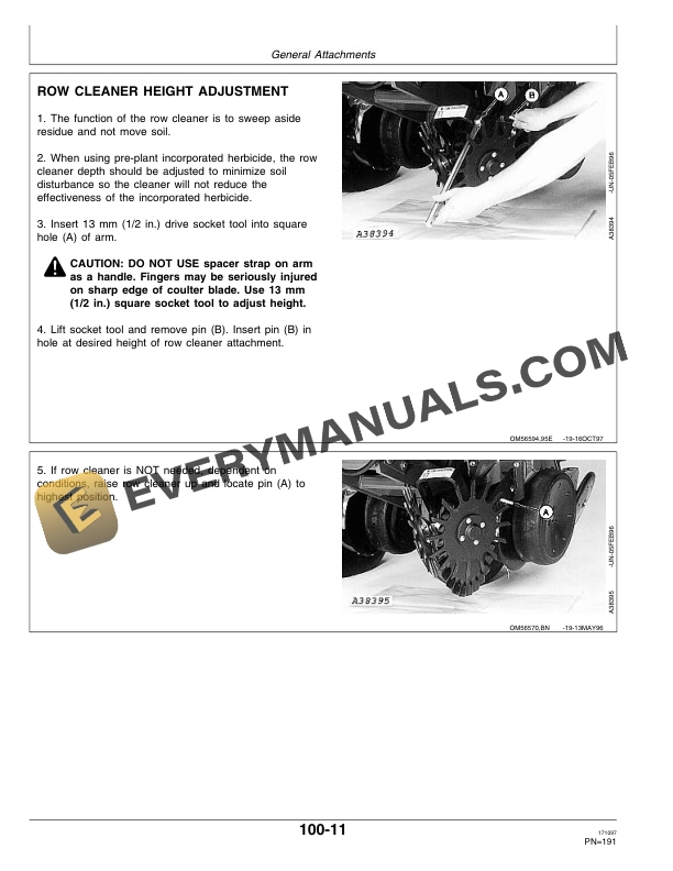 John Deere 1770 Front Fold MaxEmerge Plus Drawn Conservation 24 Operator Manual OMA60119 3