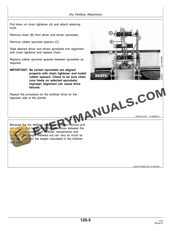 John Deere 1770 Front Fold MaxEmerge Plus Drawn Conservation Planter 12 Operator Manual OMA62302 3