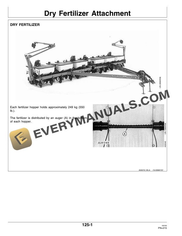 John Deere 1770 Front Fold MaxEmerge Plus Drawn Conservation Planter 12 Operator Manual OMA64340 3