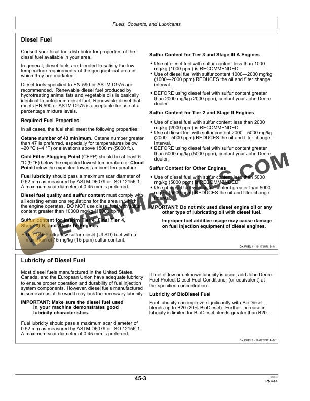 John Deere 1850 High Reach Loader Operator Manual OMCXT10822 4 John Deere 1850 High Reach Loader Operator Manual OMCXT10822-2