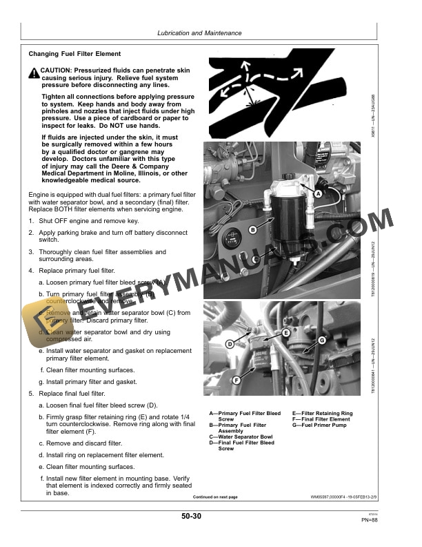 John Deere 1850 High Reach Loader Operator Manual OMCXT10822 5 John Deere 1850 High Reach Loader Operator Manual OMCXT10822-3