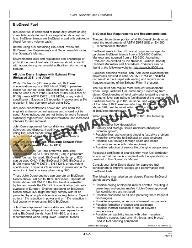 John Deere 1850 High Reach Loader Operator Manual OMCXT18825 4 John Deere 1850 High Reach Loader Operator Manual OMCXT18825-2