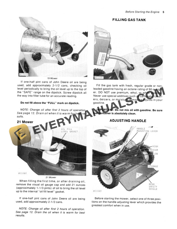 John Deere 19 21 Rotary Mowers Operator Manual OMM46785 2