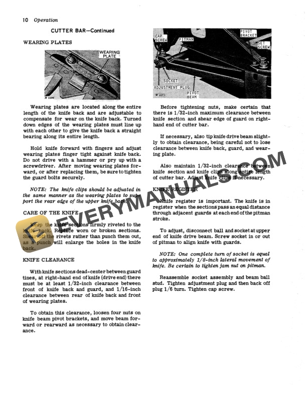 John Deere 190 PULL TYPE WINDROWER Operator Manual OMW14750 2