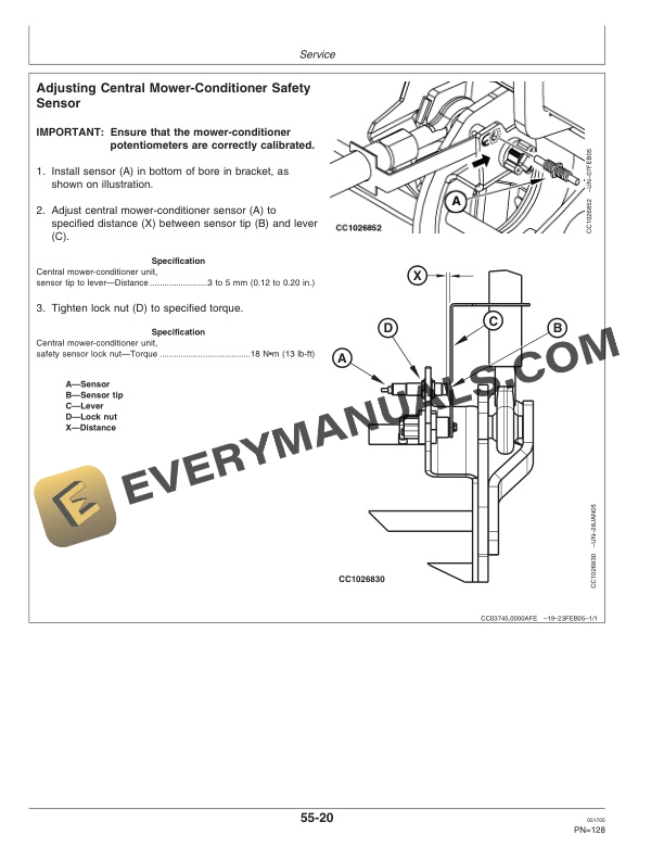 John Deere 190 Triple Mower Conditioner Operator Manual OMCC58354 3
