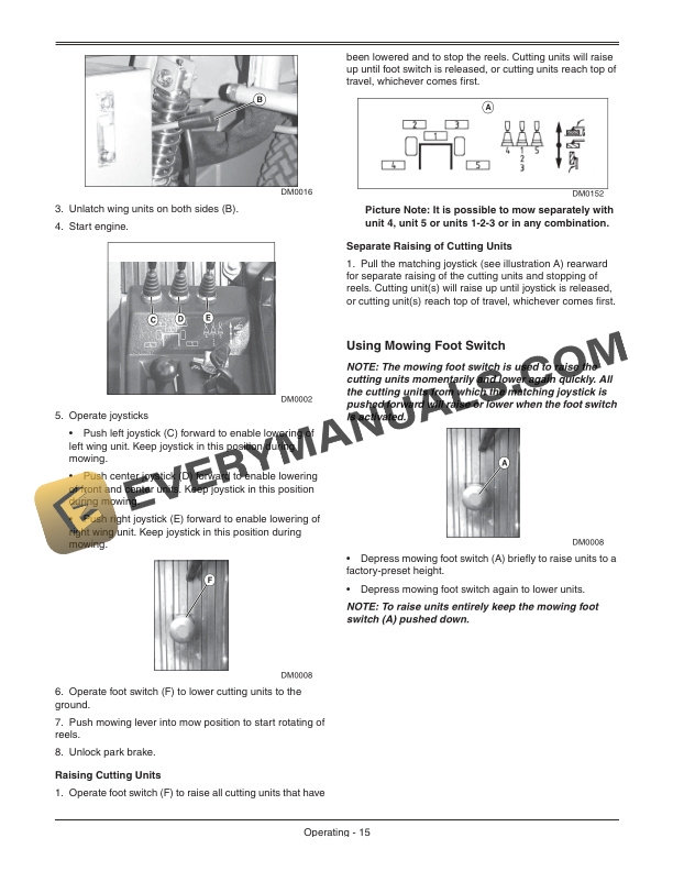 John Deere 1903 Professional Lawnmower Operator Manual OMDMU210016 2
