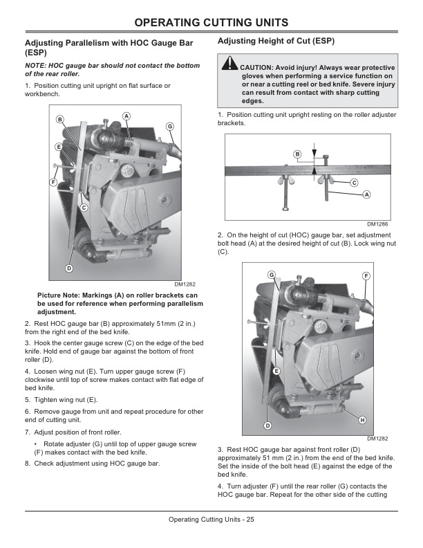John Deere 1905 Large Area Reel Mower Operator's Manual (European Version)
