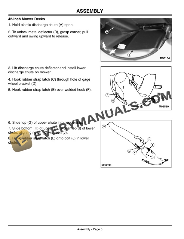 John Deere 2 Bag Bagger for 38 Inch and 42 Inch Mower Decks Operator Manual OMGX10477 2