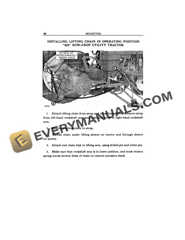 John Deere 20 A POWER MOWER FOR 320 AND 420 STANDARD TRICYCLE AND ROW Operator Manual OMH57157 2
