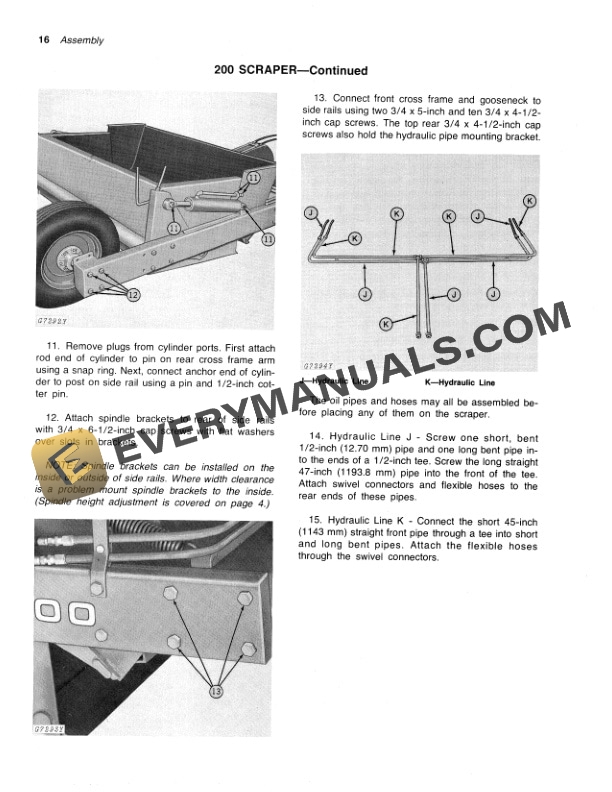 John Deere 200 AND 650 HYDRAULIC CONTROLLED SCRAPER Operator Manual OMGA11159 3