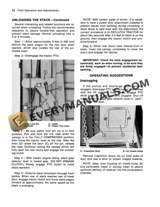 John Deere 200 STACK WAGON Operator Manual OMN159411 2