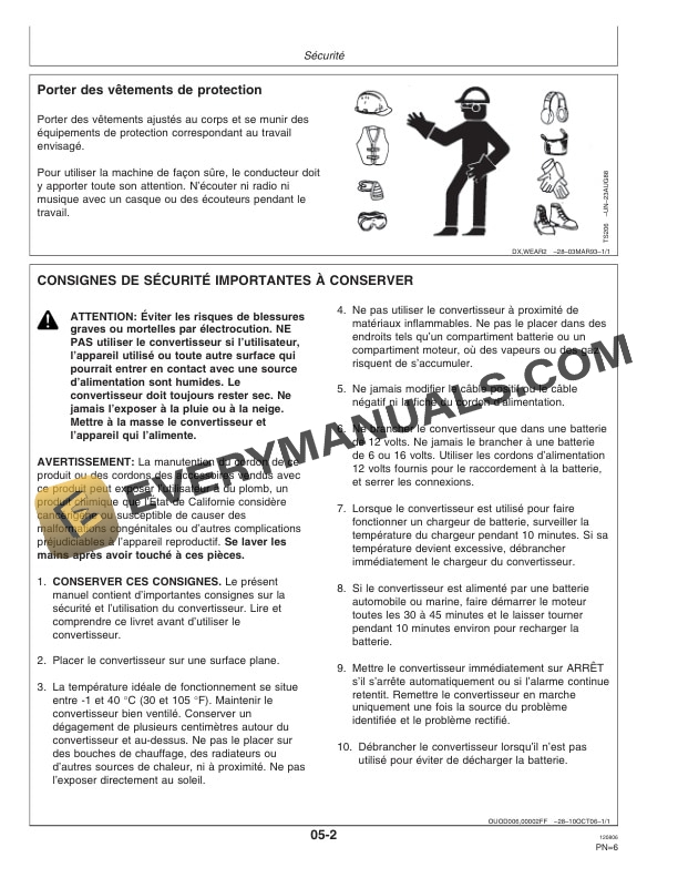 John Deere 2000 Watt Power Inverter TY26330 Operator Manual OMTY26361 3