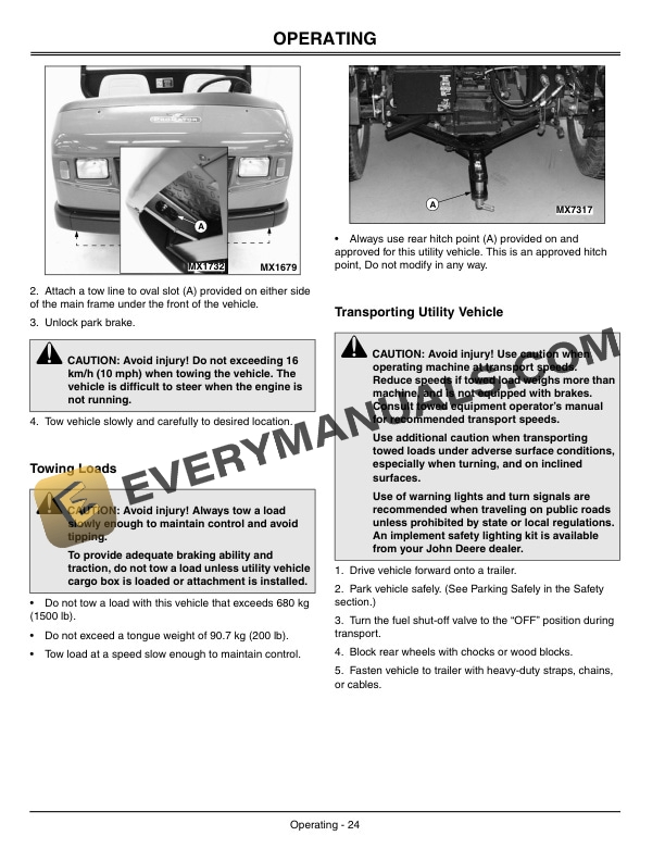 John Deere 2030 ProGatorUtility Vehicles Operator Manual OMM145561 2