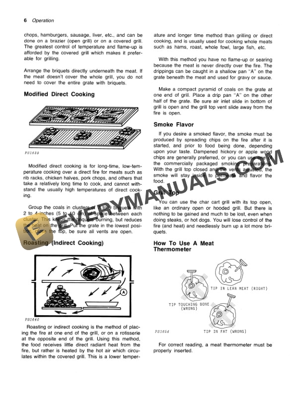 John Deere 20C Char Cart Grill Operator Manual OMTY2627 2