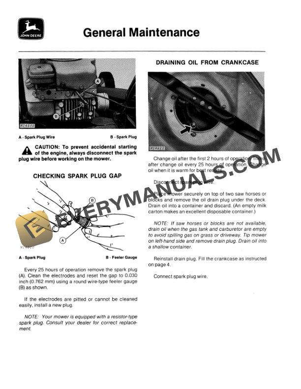 John Deere 20CA 20CB and 20CS Walk Behind Rotary Mowers Operator Manual OMTY3909 2