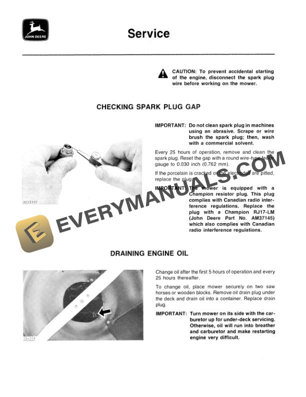 John Deere 20CP Self Propelled Rotary Mower Operator Manual OMTY3966 2