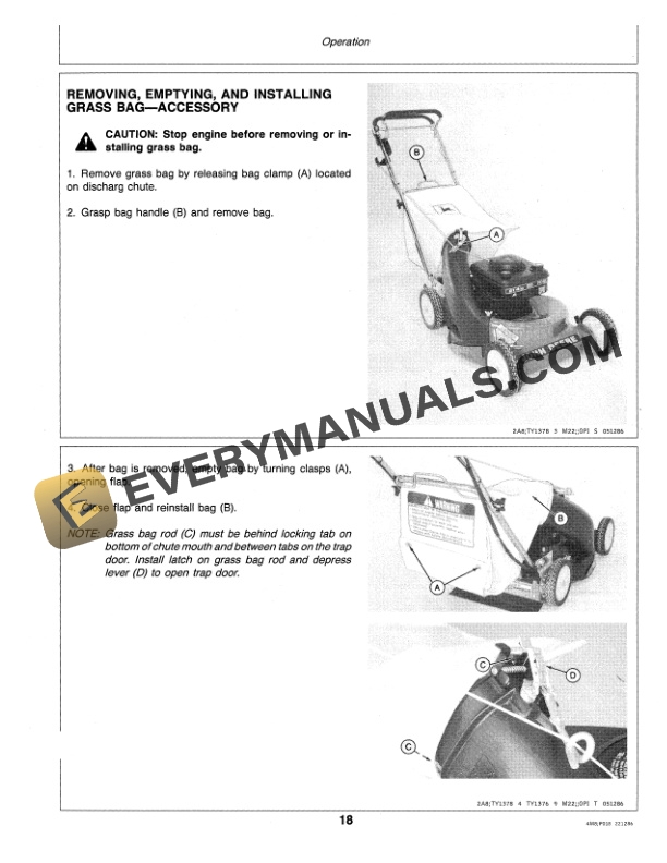 John Deere 21 INCH WALK BEHIND ROTARY MOWERS Operator Manual OMM73861 2