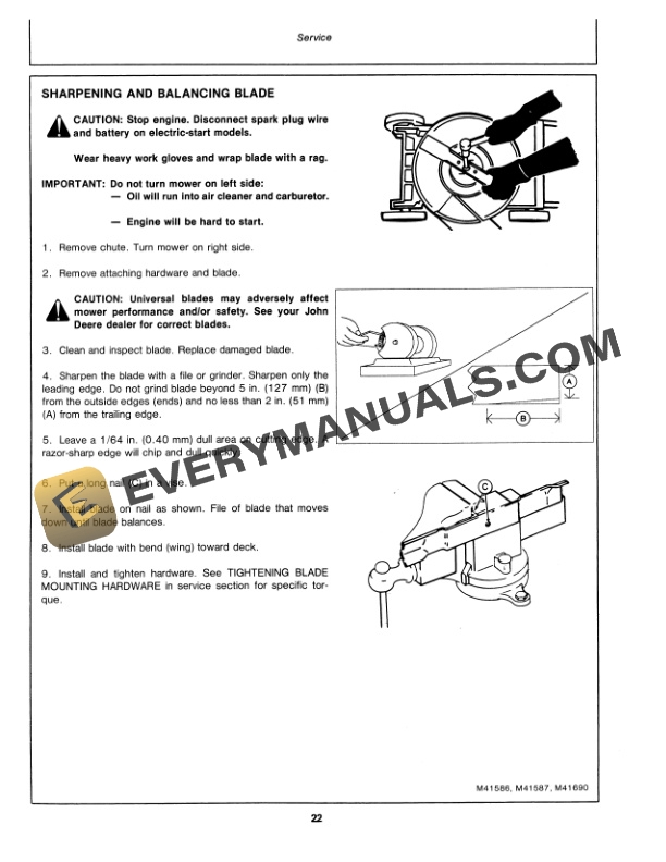 John Deere 21 INCH WALK BEHIND ROTARY MOWERS Operator Manual OMM75889 3