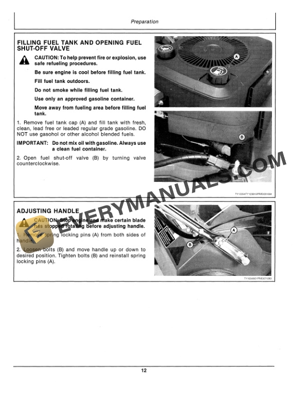 John Deere 21 INCH WALK BEHIND ROTARY MOWERS SERIAL NO. 335001 Operator Manual OMTY20718 2