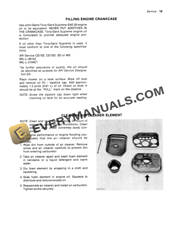 John Deere 21 SP Self Propelled Rotary Mower Operator Manual OMM82851 3