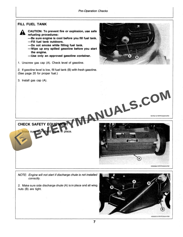 John Deere 21 SP Self Propelled Rotary Mower Operator Manual OMM83768 2