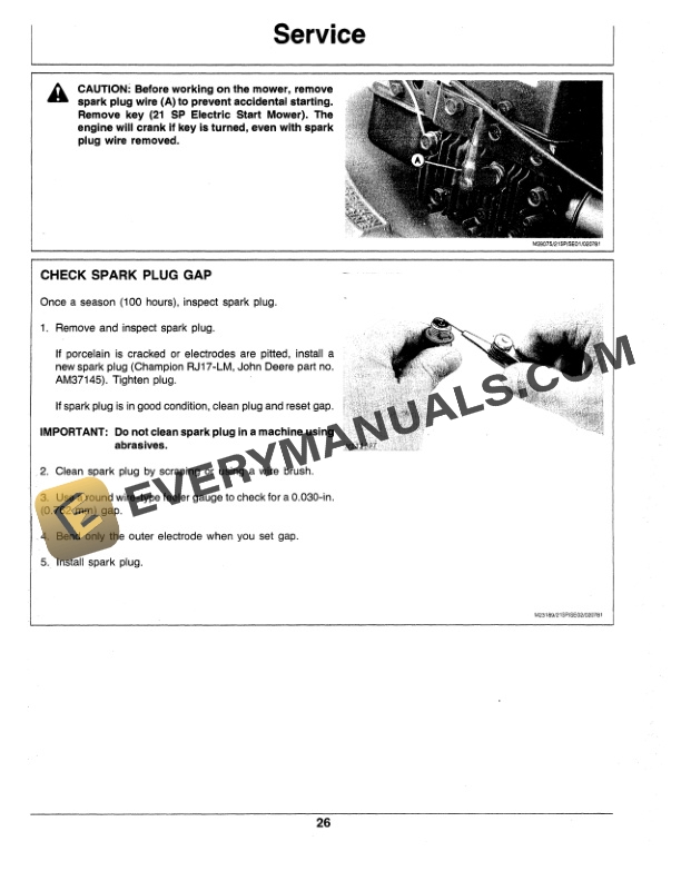 John Deere 21 SP Self Propelled Rotary Mower Operator Manual OMM83768 3