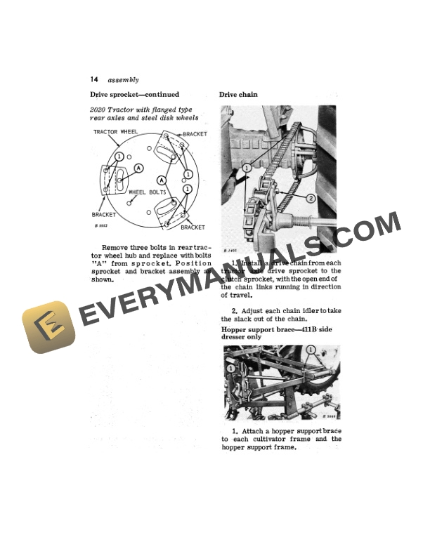 John Deere 211B 411 411B AND 611 SIDE DRESSERS Operator Manual OMB25269 3