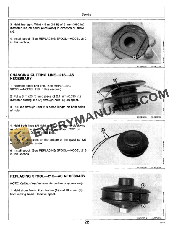 John Deere 21C AND 21S STRING TRIMMERS Operator Manual OMM112772 3