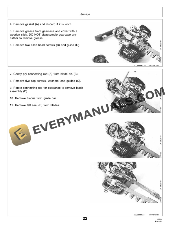 John Deere 21HC Hedge Clipper Operator Manual OMM115311 3