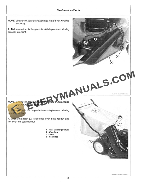 John Deere 21P Walk Behind Rotary Mower Operator Manual OMM83867 2