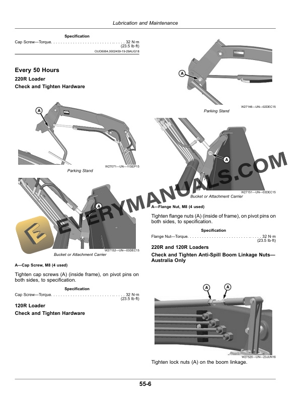 John Deere 220R and 120R Loaders Operator Manual OMPXX11128 5 John Deere 220R and 120R Loaders Operator Manual OMPXX11128-3