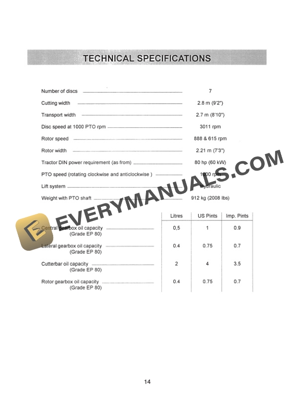 John Deere 228 Front Mower Conditioner Operator Manual OMCC40732 2
