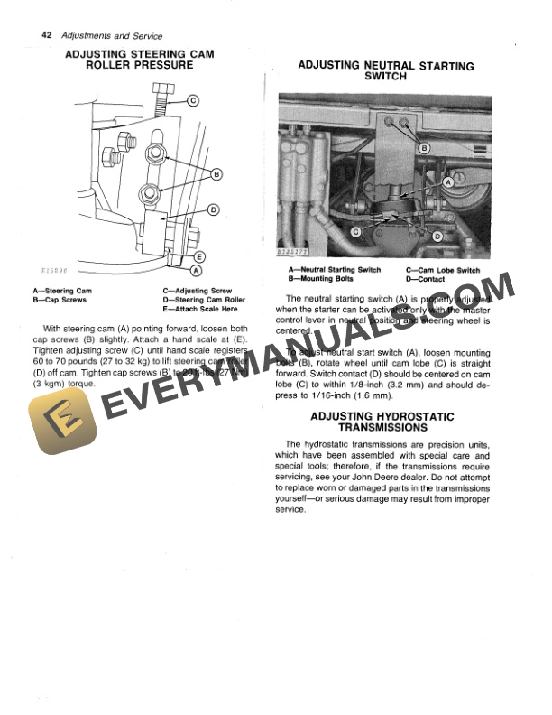 John Deere 2280 HYDROSTATIC DRIVE WINDROWER Operator Manual OME59900 2