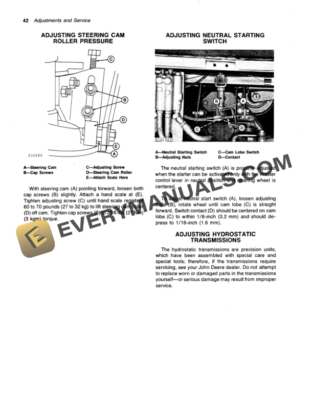 John Deere 2280 HYDROSTATIC DRIVE WINDROWER Operator Manual OME62291 2