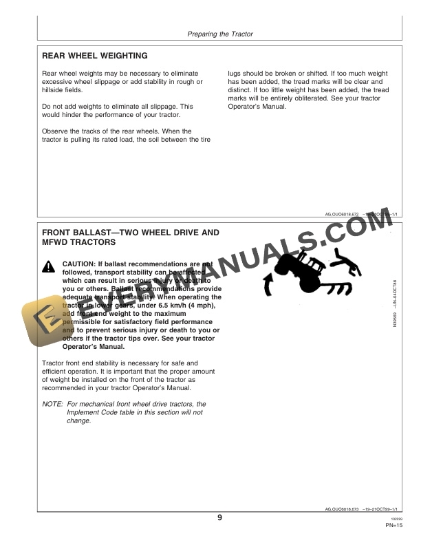John Deere 22B Integral Ripper Operator Manual OMN200839 2