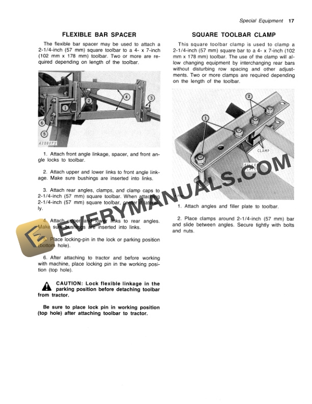 John Deere 23B TOOLBAR Operator Manual OMA31450 3